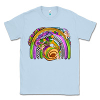 Dusty Blue mardi gras rainbow Classic Tee - OliviaCreatesArt