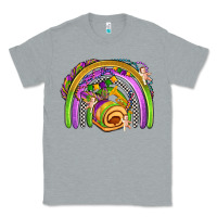 Heather Grey mardi gras rainbow Classic Tee - OliviaCreatesArt
