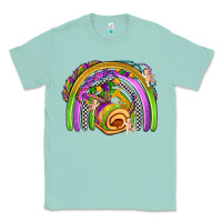 Seafoam mardi gras rainbow Classic Tee - OliviaCreatesArt
