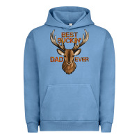 Pigment Pebble Blue best buckin' dad ever deer Urban Hoodie - Jasminsmagicworld