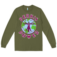 Army Green heavyweights power Long Sleeve Tee - DesigneFamous