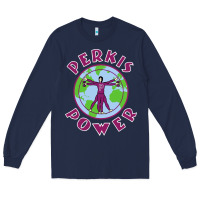 Navy heavyweights power Long Sleeve Tee - DesigneFamous