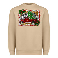 Christmas Truck With Christmas Tree Heavyweight Sweatshirt | Teevron
