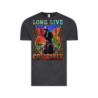 Vintage Black long live cowgirls Vintage Tee - FaDigitalArtStudio