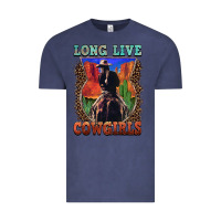 Vintage Denim long live cowgirls Vintage Tee - FaDigitalArtStudio