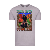Vintage Zinc long live cowgirls Vintage Tee - FaDigitalArtStudio
