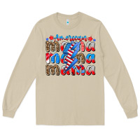 Mushroom american mama Long Sleeve Tee - CowhideDigitalArt