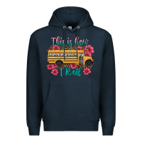 Navy this is how i roll school bus Premium Hoodie - Artiststas
