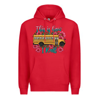 Red this is how i roll school bus Premium Hoodie - Artiststas
