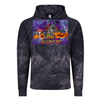 Cloud Black Happy Halloween Raccoon Vintage Hoodie - LillyAllenDesigns