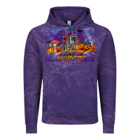 Cloud Purple Happy Halloween Raccoon Vintage Hoodie - LillyAllenDesigns