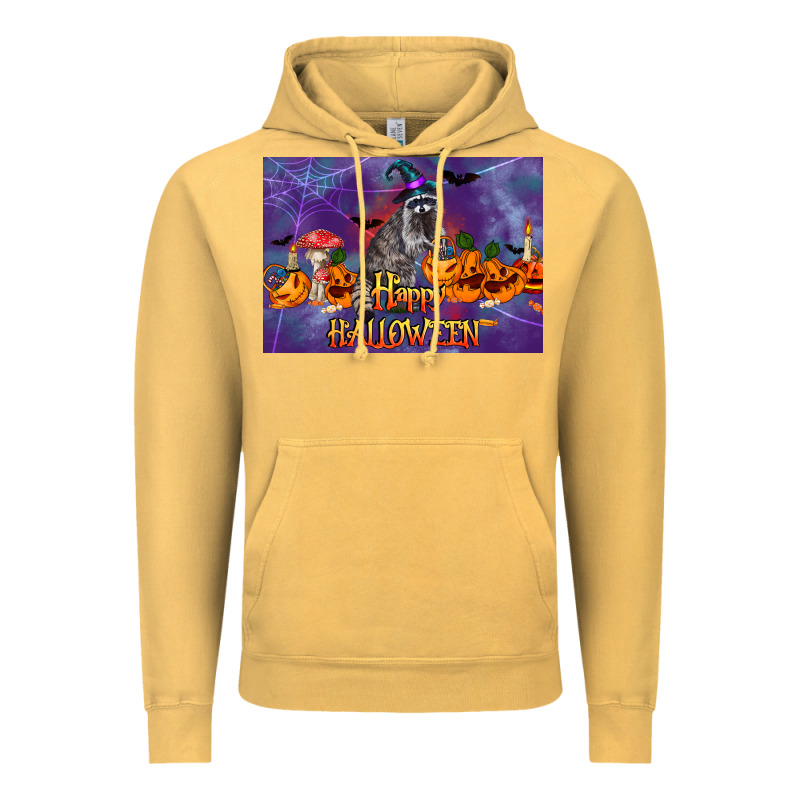 Happy Halloween Raccoon Vintage Hoodie by LillyAllenDesigns | Teevron