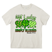 Cream St. Patrick's Not lucky simply blessed Heavy Core Tee - OliviaCreatesArt