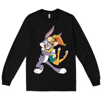 Black bugs bunny and lola bunny Long Sleeve Tee - DesigneFamous
