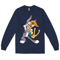 Navy bugs bunny and lola bunny Long Sleeve Tee - DesigneFamous