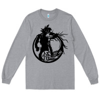 Heather Grey goku super saiyan ultra dragon Long Sleeve Tee - DesigneFamous