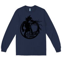 Navy goku super saiyan ultra dragon Long Sleeve Tee - DesigneFamous