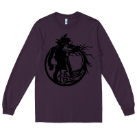 Plum goku super saiyan ultra dragon Long Sleeve Tee - DesigneFamous
