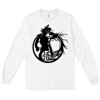 White goku super saiyan ultra dragon Long Sleeve Tee - DesigneFamous