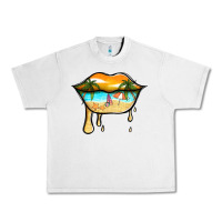 Lunar Rock beach lips Urban Heavy Tee - Jasminsmagicworld