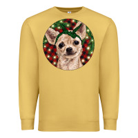 Christmas Chihuahua With Buffalo Plaid Premium Sweatshirt | Teevron
