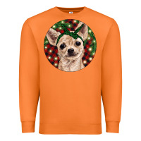 Carrot Christmas Chihuahua With Buffalo Plaid Premium Sweatshirt - RanaPortraitStore