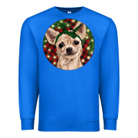 True Royal Christmas Chihuahua With Buffalo Plaid Premium Sweatshirt - RanaPortraitStore