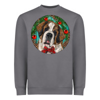 Storm Christmas St. Bernard Heavyweight Sweatshirt - RanaPortraitStore