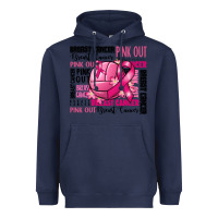 Navy volleyball pink out breast cancer Heavyweight Hoodie - RanaPortraitStore