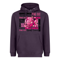 Plum volleyball pink out breast cancer Heavyweight Hoodie - RanaPortraitStore