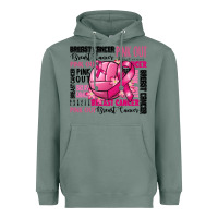 Sage volleyball pink out breast cancer Heavyweight Hoodie - RanaPortraitStore