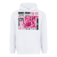 White volleyball pink out breast cancer Heavyweight Hoodie - RanaPortraitStore