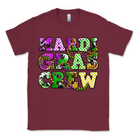 Burgundy mardi gras crew olivia Classic Tee - OliviaCreatesArt