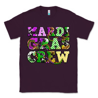 Plum mardi gras crew olivia Classic Tee - OliviaCreatesArt