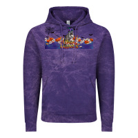 Cloud Purple Happy Halloween Raccon Vintage Hoodie - LillyAllenDesigns