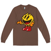 Chestnut pacman Long Sleeve Tee - DesigneFamous