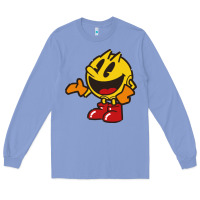 Colony Blue pacman Long Sleeve Tee - DesigneFamous