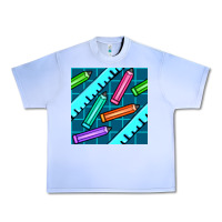 Grape Ice school pencil seamless pattern Urban Heavy Tee - BundleAndBundleShop