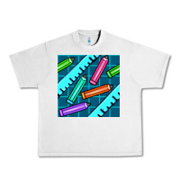 Lunar Rock school pencil seamless pattern Urban Heavy Tee - BundleAndBundleShop