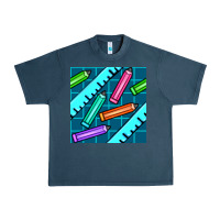 Midnight Navy school pencil seamless pattern Urban Heavy Tee - BundleAndBundleShop