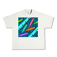 Pistachio school pencil seamless pattern Urban Heavy Tee - BundleAndBundleShop