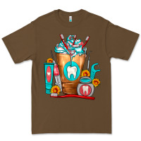 Cacao Dentist Cold Drink Frappe Premium Tee - FaDigitalArtStudio
