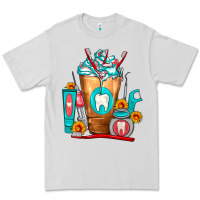 Dove Grey Dentist Cold Drink Frappe Premium Tee - FaDigitalArtStudio