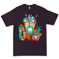 Plum Dentist Cold Drink Frappe Premium Tee - FaDigitalArtStudio