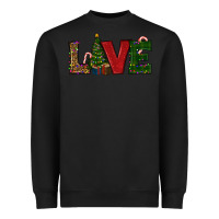 Black Christmas Tree Love Heavyweight Sweatshirt - RanaPortraitStore