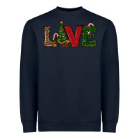 Navy Christmas Tree Love Heavyweight Sweatshirt - RanaPortraitStore