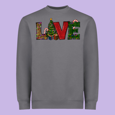 Christmas Tree Love Heavyweight Sweatshirt Designed By Ranaportraitstore