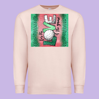 For The Love Of The Game Golf Premium Sweatshirt Designed By Jasminsmagicworld