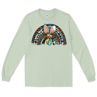 Matcha easter rainbow Long Sleeve Tee - CowhideDigitalArt