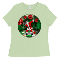 Matcha Dancing santa Ladies Tee - FaDigitalArtStudio